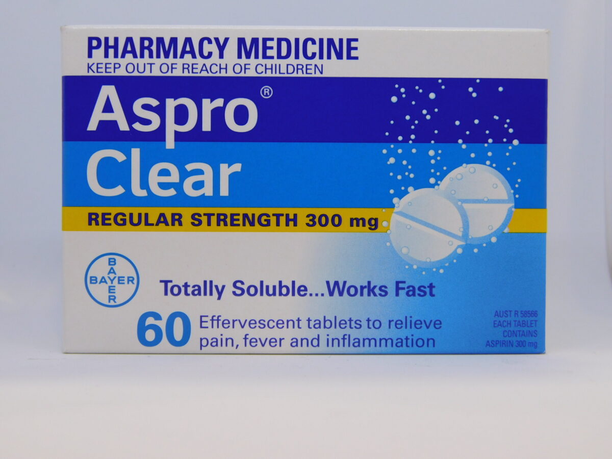 Aspro Clear Regular Strength Tablets 60