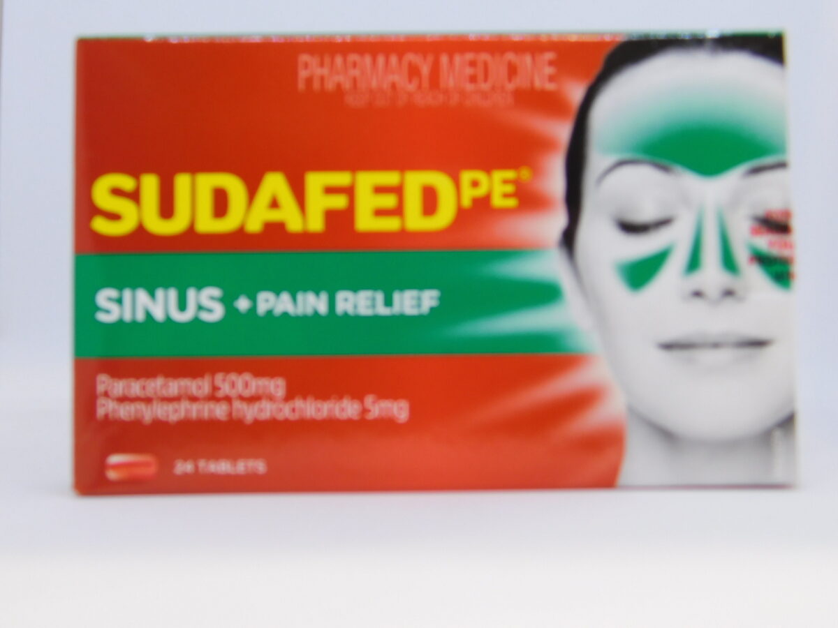 Sudafed PE Sinus Pain Relief Tablets 24