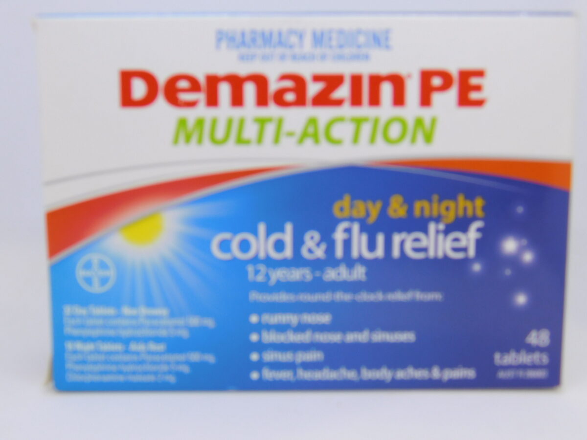Demazin PE Day & Night Cold & Flu Relief Tablets 48