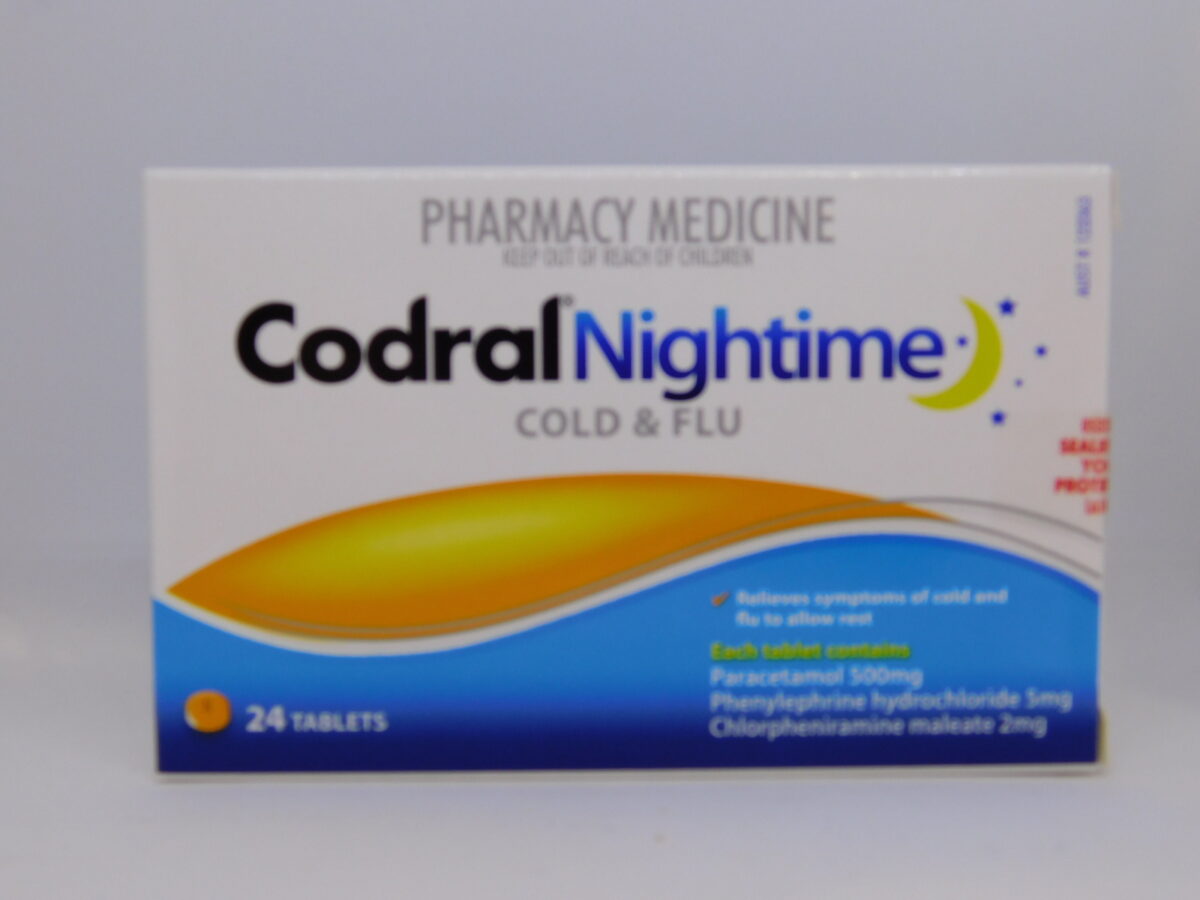 Codral Pe Nightime Cold & Flu Tablets 24