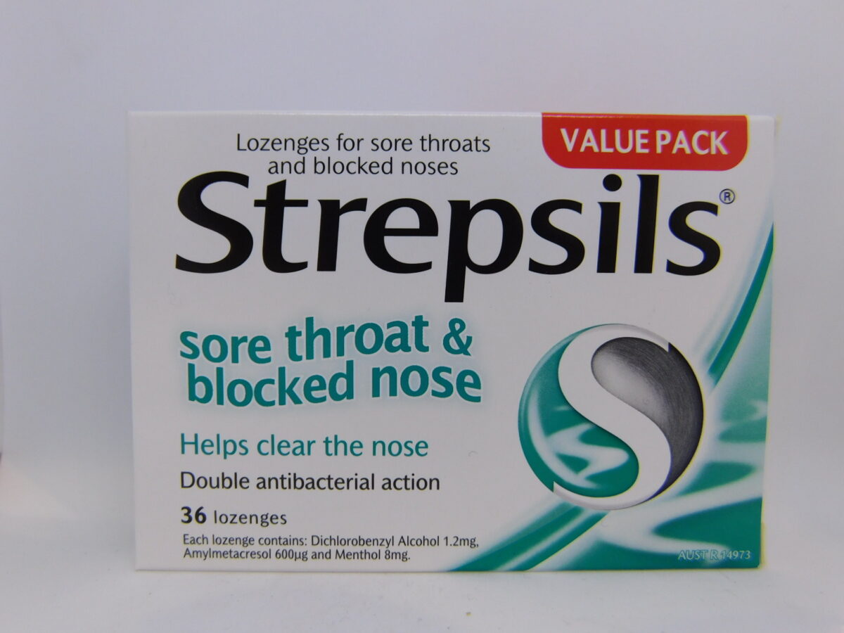 Strepsils Sore Throat & Blocked Nose Lozenges 36