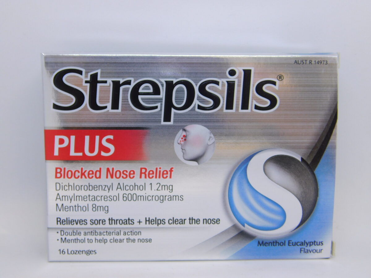 Strepsils Plus Blocked Nose Relief Lozenges 16