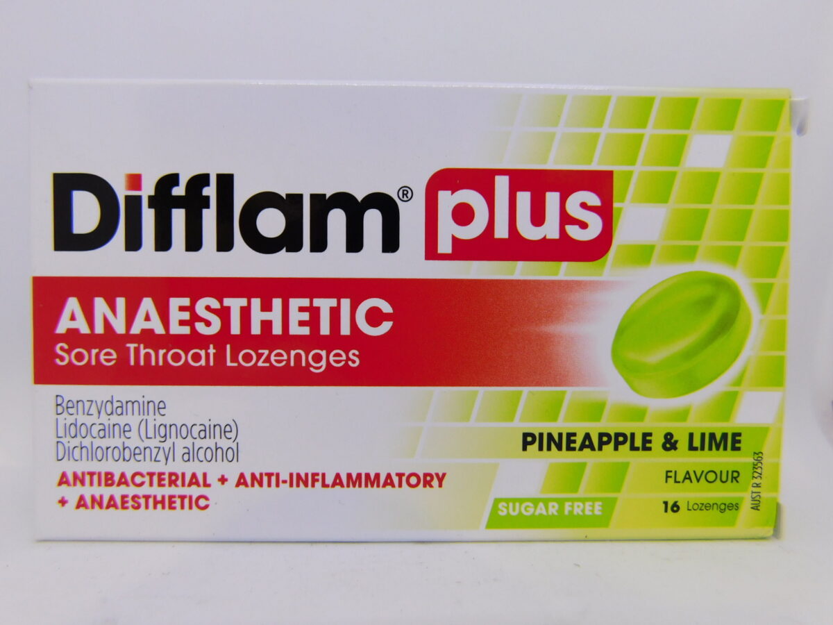 Difflam Plus Aneasthetic Lozenges Pinelime 16
