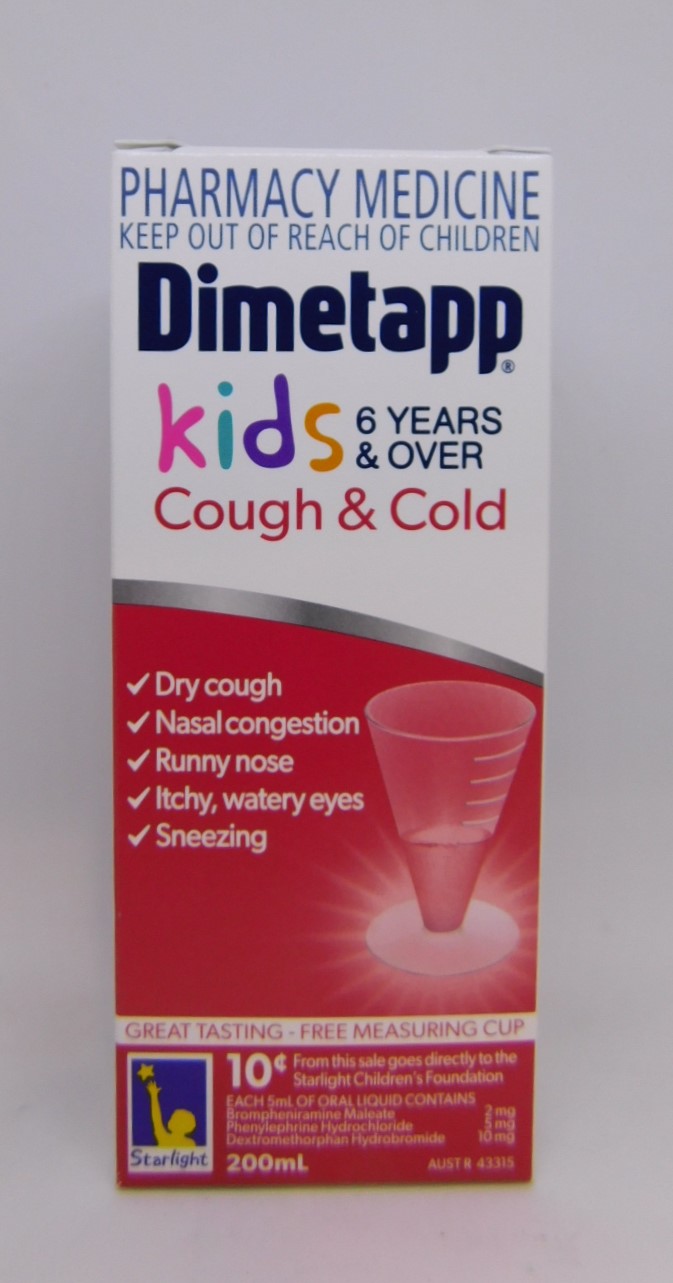 Dimetapp Cough & Cold 6 Years & Over 200mL