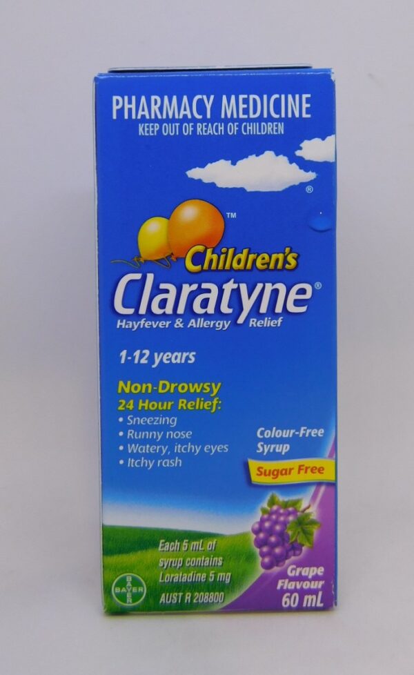 Claratyne Children's 1-12 Years 60mL Grape