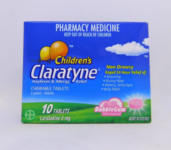 Claratyne Children's 2 Years - Adult Tablets 10 BubbleGum