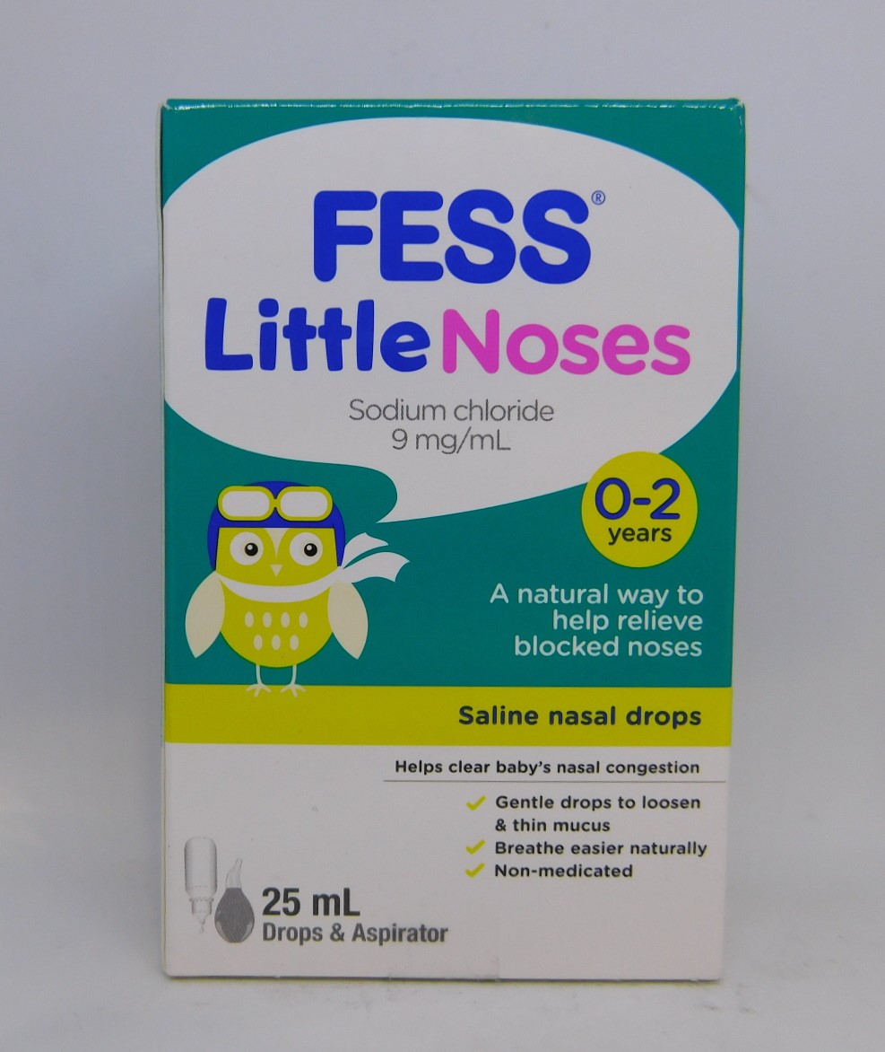 Fess Little Noses Drops & Aspirator 0-2 Years 25mL